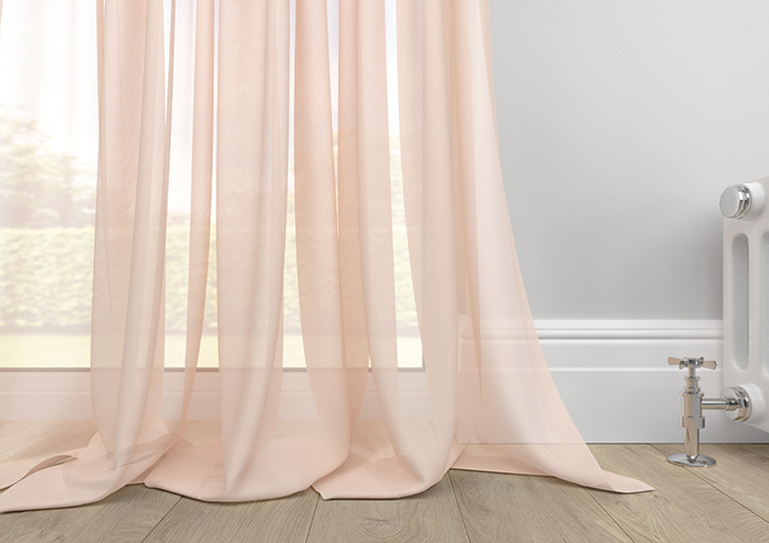 Pavia Voile, Peach Blush - Made to Measure Curtains - Image 6